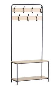 Garderobe Schuhschrank RE6885 Beige - Metall - 30 x 170 x 80 cm