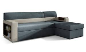 Ecksofa RIC Beige - Blau - Ecke davorstehend rechts