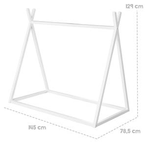 Bodenbett Montessori Weiß