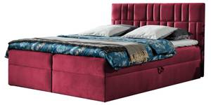 Boxspringbett TREZO 3 Rot - Breite: 126 cm