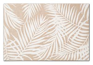 Platzset "Palme", Polyleinen, weiß Weiß - Kunststoff - 30 x 1 x 45 cm