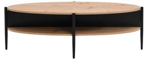 Table basse EVARO Noir - Bois manufacturé - 65 x 39 x 125 cm