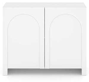 Buffet ARCO SB100 2D Blanc - Bois manufacturé - Matière plastique - 100 x 81 x 35 cm