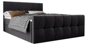 Boxspringbett NATHIE 180x200 Monolith 97 Schwarz