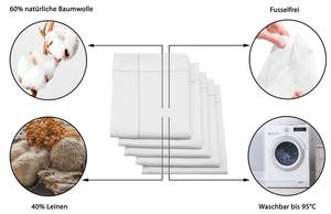 Geschirrtücher 00000301 5er-Set Grau - Weiß