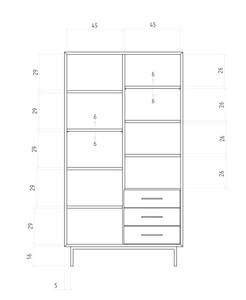 Kleiderschrank LEON Wildeiche