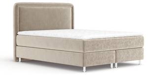 Boxspringbett Salvi Beige - Breite: 200 cm