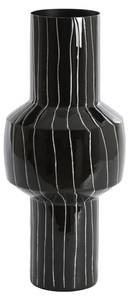 Vase SENUMA Schwarz Schwarz - Metall - 18 x 42 x 18 cm