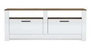 TV-Schrank Grado weiß/braun Weiß - Holzwerkstoff - 146 x 57 x 37 cm