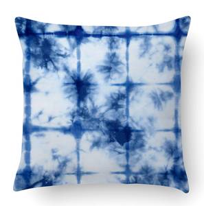 Kissen mit Digitaldruck Blau - Textil - 40 x 5 x 40 cm