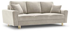 Schalfsofa mit Box MOGHAN 3 Sitzplätze Beige