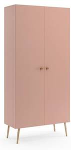 Kleiderschrank 2-türig IKON Rosa Hellrosa - Pink
