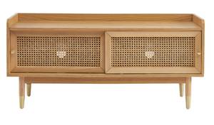 Meuble TV Bombong Marron - En partie en bois massif - 120 x 55 x 40 cm