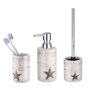 Set accessoires Star (3-delig) keramiek - beige