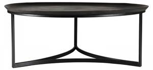 Table basse ronde aluminium noir D99 Noir - Métal - 99 x 38 x 99 cm