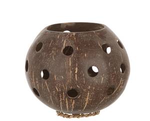 African Desire Braun - Holzwerkstoff - Rattan - 14 x 12 x 14 cm