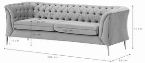 2,5-Sitzer-Sofa Chesterfield Modern Flieder