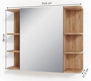 Spiegelschrank Fynn Eiche Dekor - Breite: 79 cm