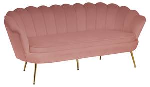 Muschelsofa Nikolaevo Pink - Textil - 180 x 78 x 76 cm