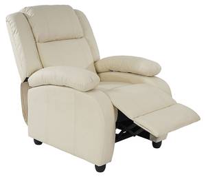 Fauteuil relax Lincoln Beige - Cuir synthétique - 84 x 102 x 93 cm