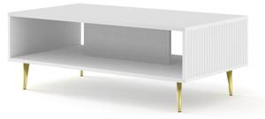 Couchtisch RAVENNA B CT90 Gold - Weiß