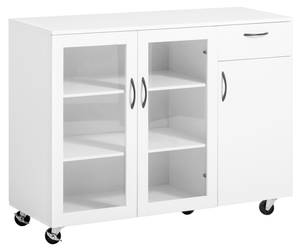 Küchenwagen FSB57-W Weiß - Holzwerkstoff - 116 x 86 x 40 cm