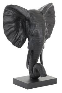 Ornament Elephant Schwarz - 20 x 49 x 39 cm