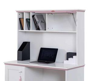Lilyum Schreibtisch Weiß - Holzwerkstoff - 120 x 160 x 58 cm
