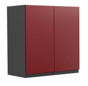 Hängeschrank R-Line 39738 Anthrazit - Rot