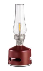 Lanterne LED et enceinte Rouge - Matière plastique - 11 x 27 x 11 cm