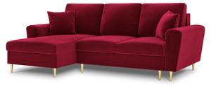 Schlaf-Ecksofa + Box MOGHAN 4 Sitzplätze Rot