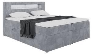 Boxspringbett Aspin Grau - Breite: 140 cm - H3