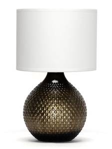 Lampe de table ROZIN Doré - Blanc - Céramique - 20 x 32 x 20 cm