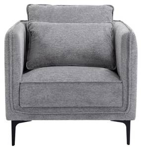 Fauteuil  TORMELDA Gris - Textile - 80 x 86 x 82 cm