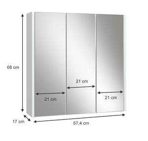 Bad Spiegelschrank Majest 40093 67 x 68 x 17 cm