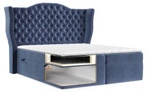 Boxspringbett Royal Blau - Breite: 140 cm