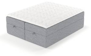 Boxspringbett Freja Grau - 140 x 62 x 201 cm - H3