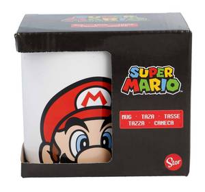 Kinderbecher Mario Head Super Mario Weiß - Keramik - 9 x 10 x 9 cm