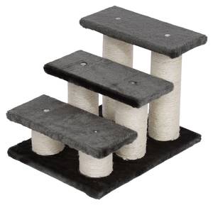 Tiertreppe D30-016 Grau - Holzwerkstoff - 35 x 34 x 45 cm