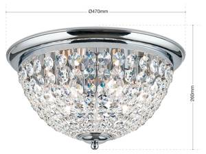 Deckenleuchte PLAFOND Silber