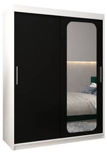 Armoire à portes coulissantes promo t2 Noir - Blanc - Largeur : 150 cm - 2 porte