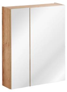 Armoires de toilette CAPRI MC60 2D Beige - Bois manufacturé - Matière plastique - 60 x 75 x 16 cm