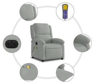 Fauteuil de massage électrique 3032268-3 Gris lumineux