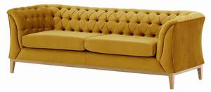 2,5-Sitzer-Sofa Chesterfield Modern Wood Gelb