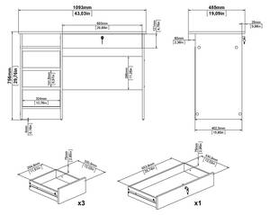 Schreibtisch Plus Schwarz
