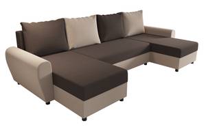 Ecksofa FION-U Beige - Braun