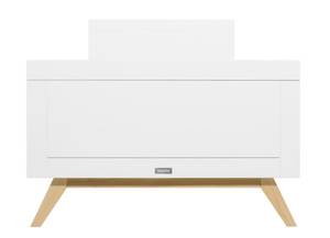 lit Fenna Blanc - Bois massif - Bois/Imitation - 97 x 80 x 205 cm