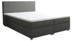 Lit boxspring ONAN Gris - Textile - 165 x 105 x 207 cm