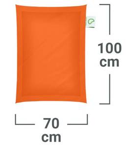 Kinder-Sitzsack 70x100cm & 70 Liter Orange - Kunststoff - Textil - 70 x 10 x 100 cm