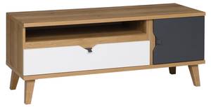 TV-Schrank MEMIS Weiß - Holzwerkstoff - 120 x 48 x 40 cm